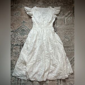White womens dress